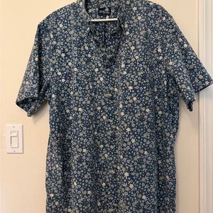 Reyn Spooner Navy Floral Button Down Shirt